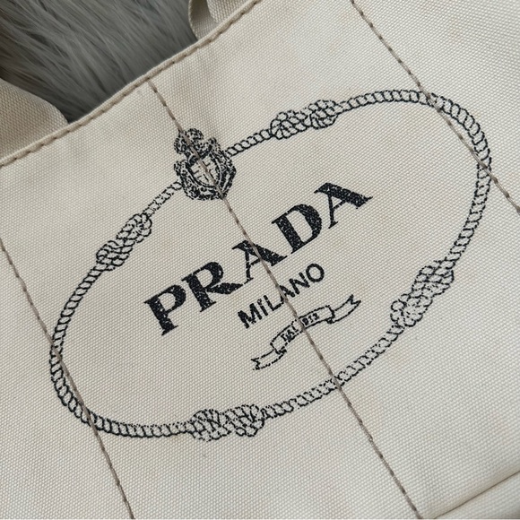 PRADA Canapa Logo Tote - Picture 2 of 15